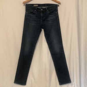 AG Adriano Goldschmied Size 28R The Stevie Ankle/Slim Straight Ankle Stretch